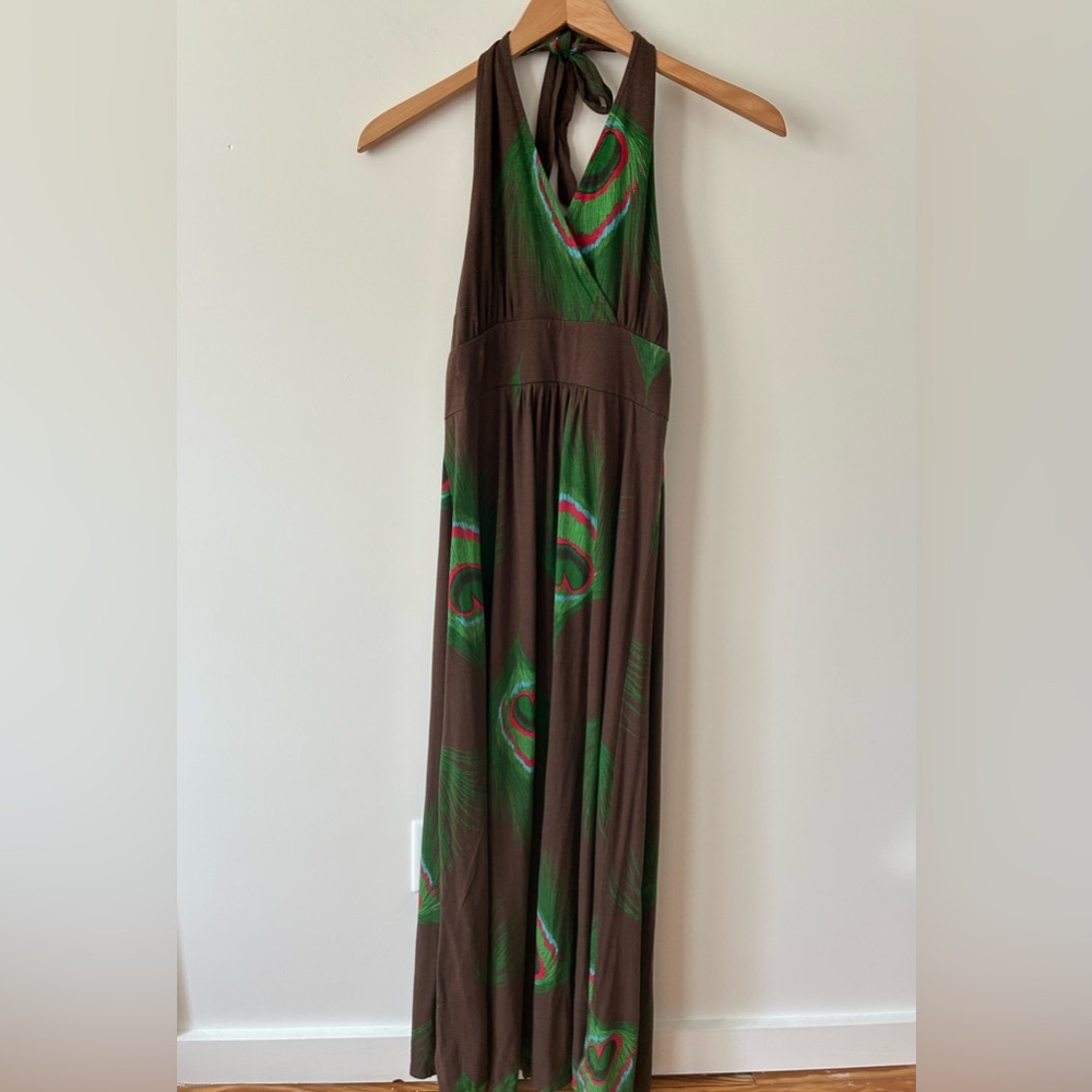 Tommy Hilfiger Peacock Maxi Dress Size M